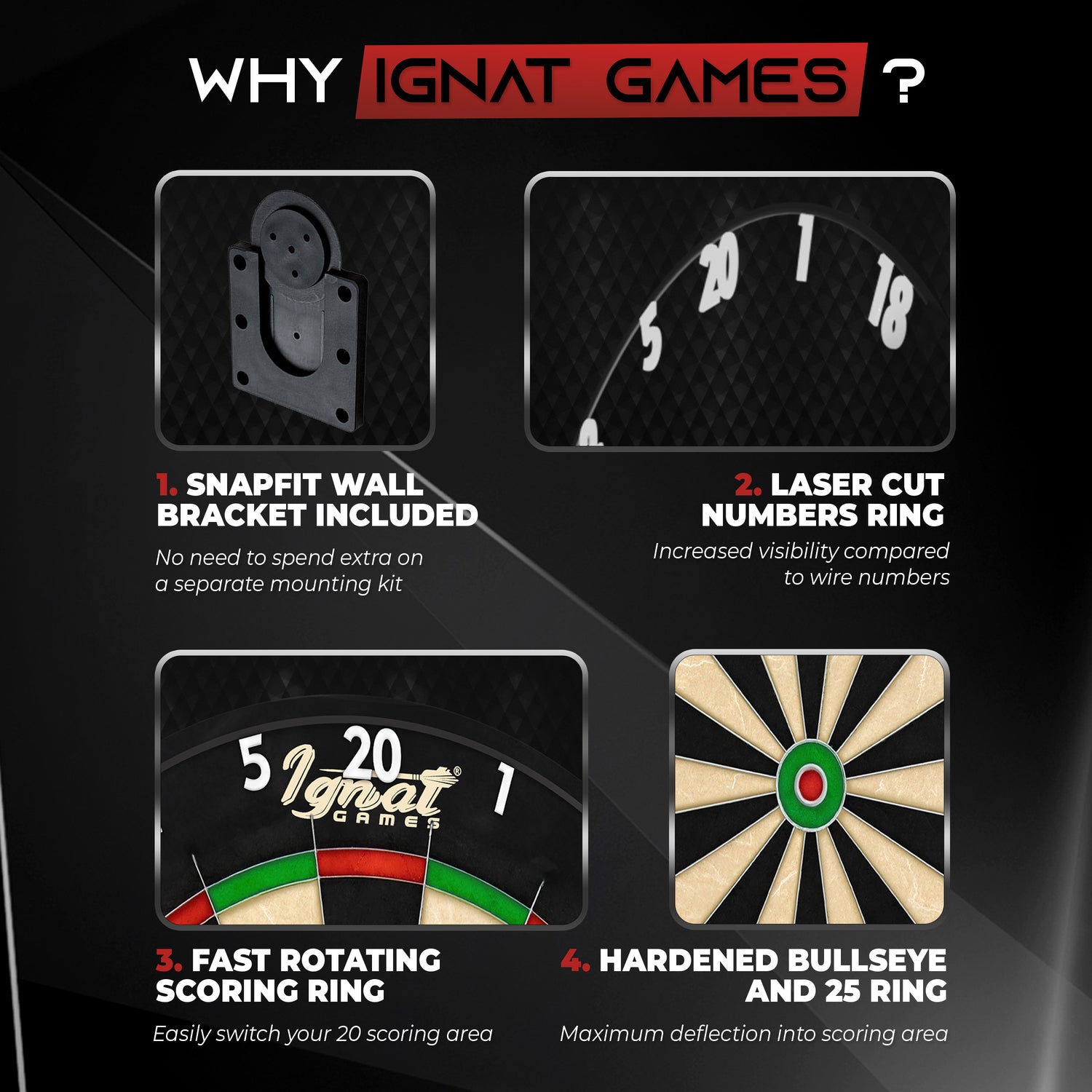 Professional Dart Board Set - Assassin Elite Pro