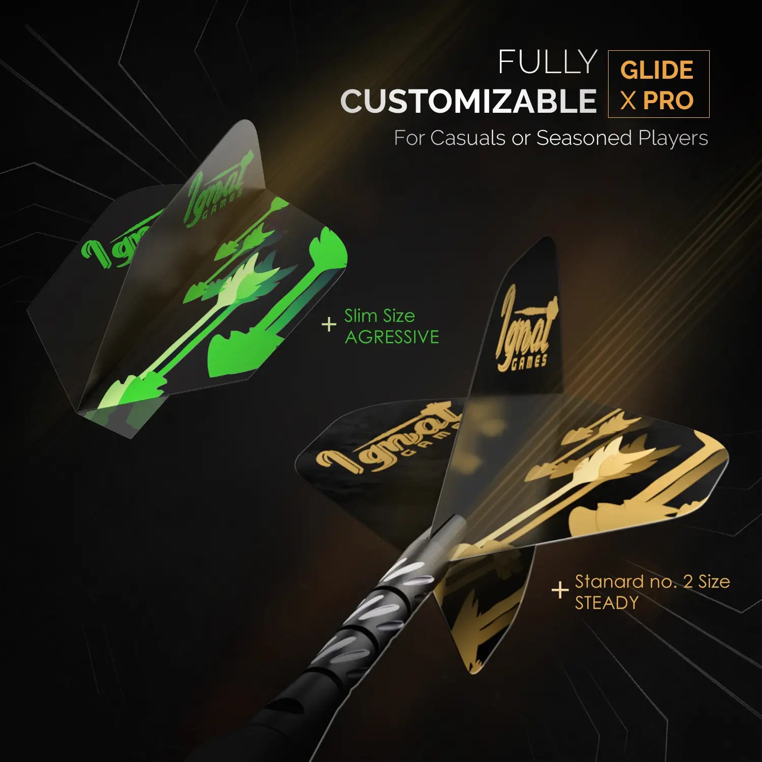 Steel Tip Darts 6 pack Set - Poison Arrow 24 grams