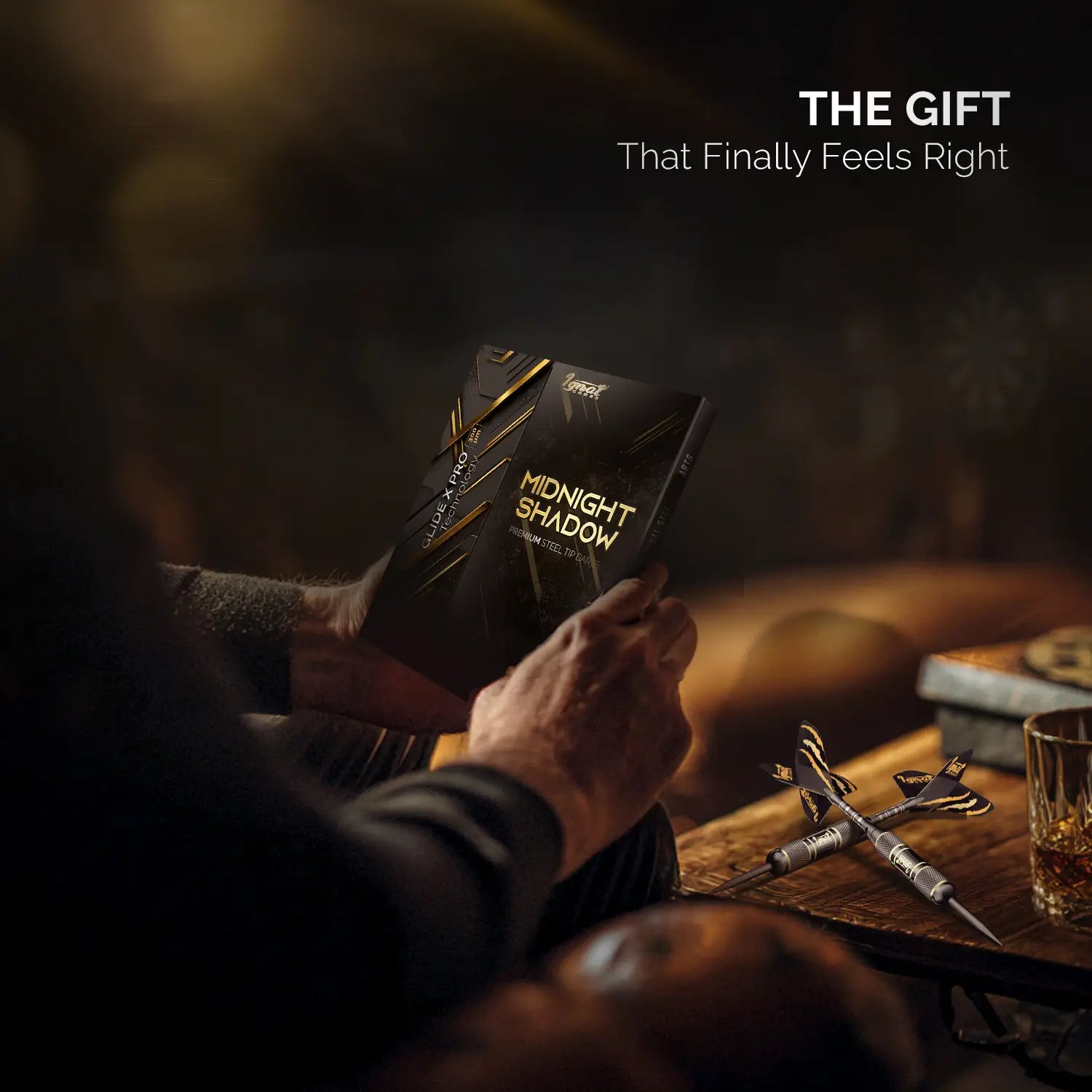 Steel Tip Darts 6 pack Set - Midnight Shadow 20 grams