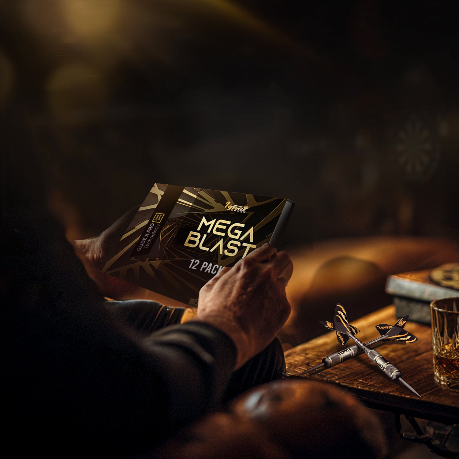 Steel Tip Darts 12 pack Set - Mega Blast 18/20/22/24 grams