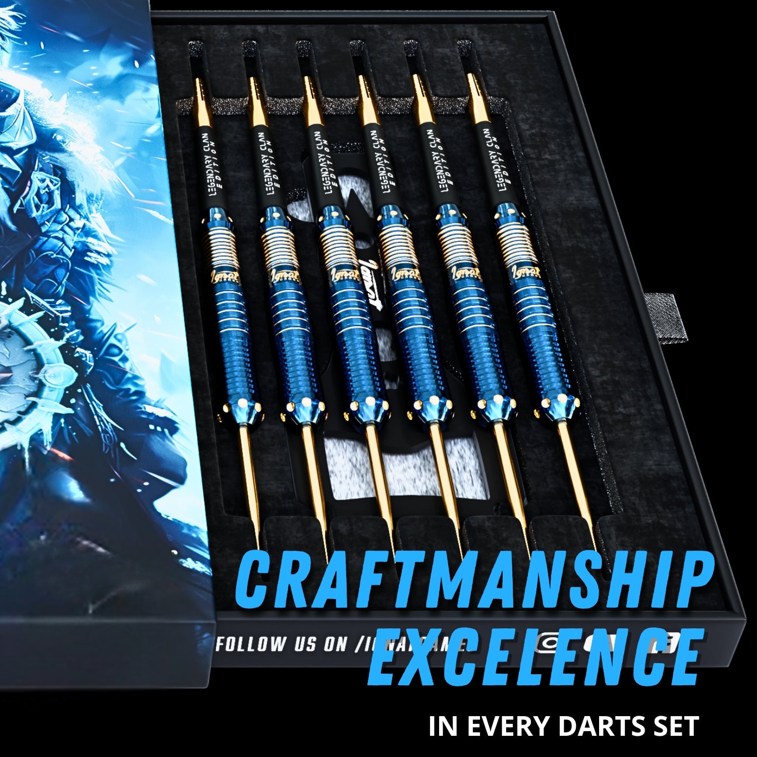Steel Tip Darts 6 pack set - Frostbyte 25 grams