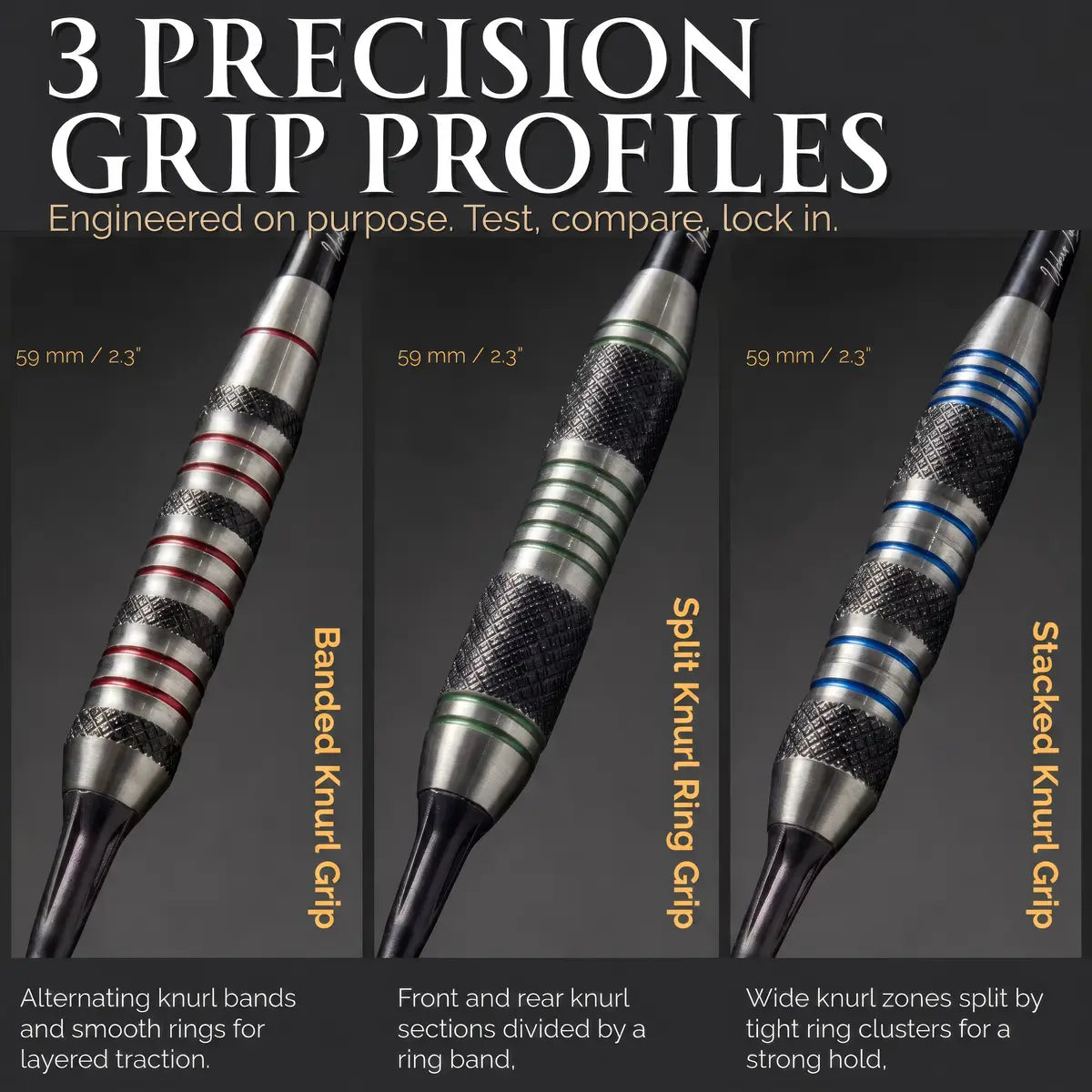 Soft Tip Darts 9 pack set - Chicago Steel