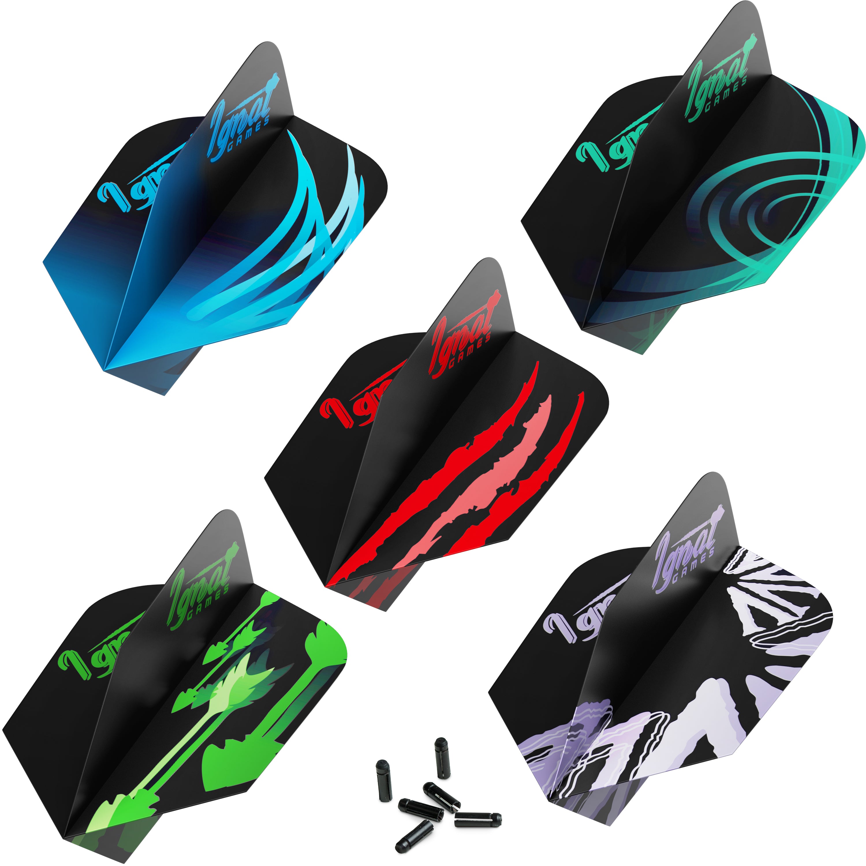 Set of 30 Slim Flights, 10 color variations