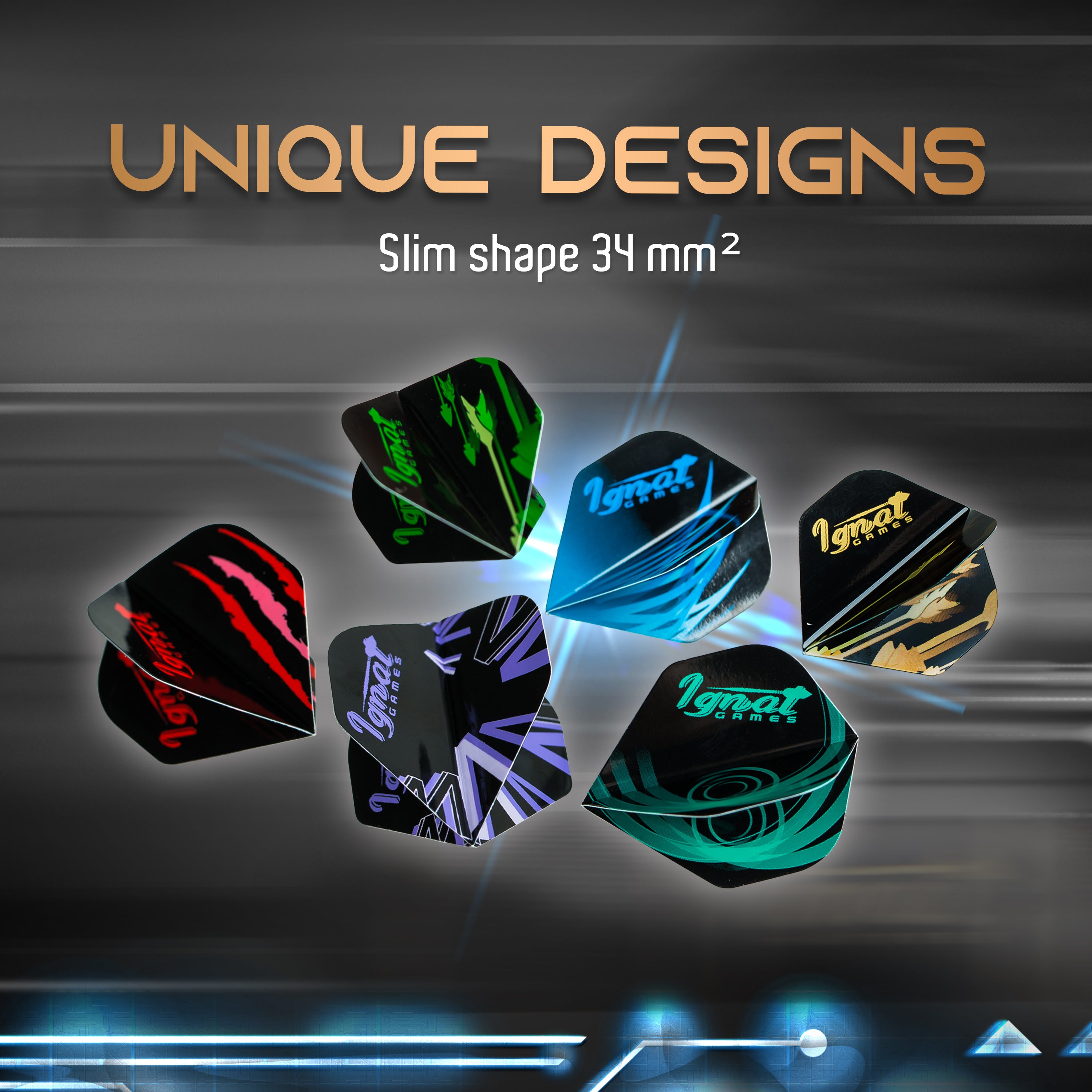 Set of 30 Standard no 2 Flights, 10 color variations