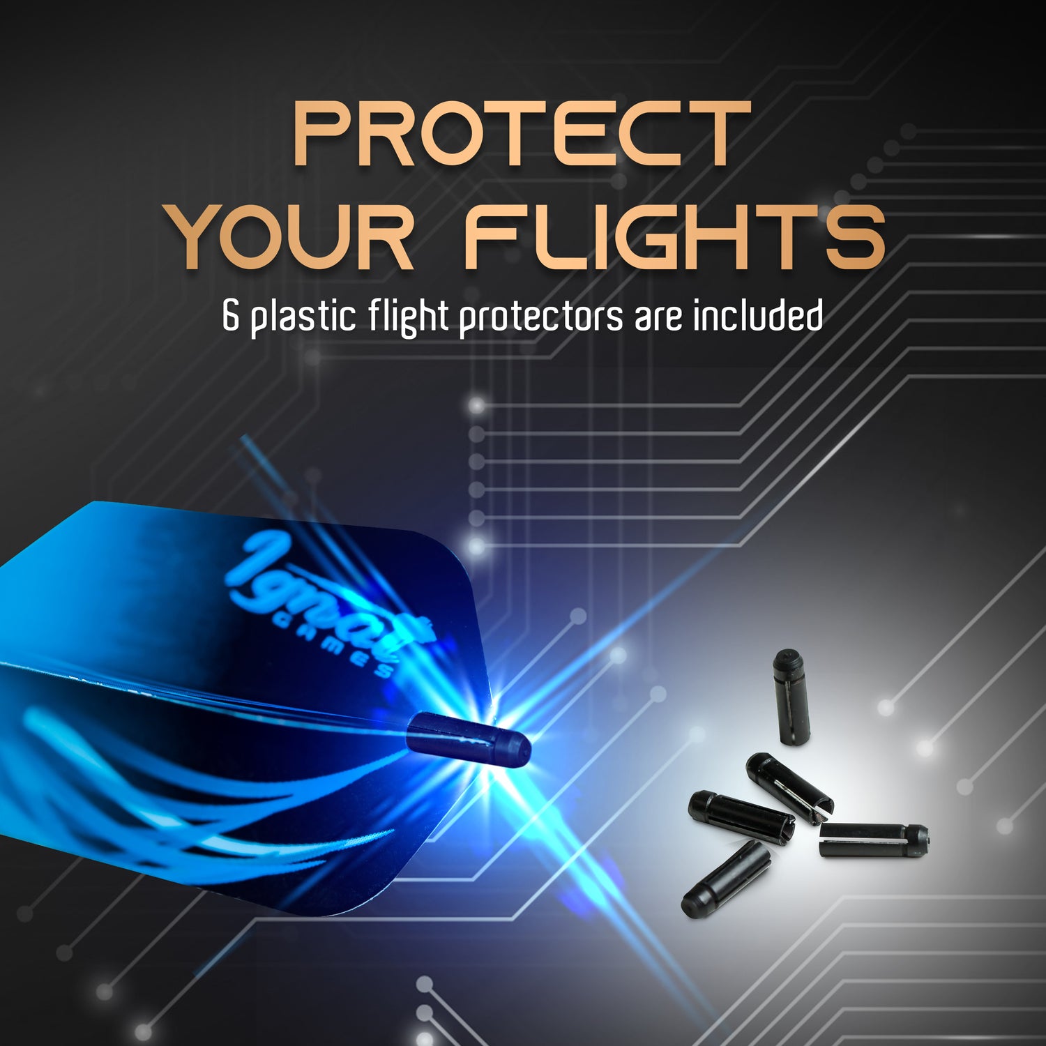 Set of 30 Slim Flights, 10 color variations