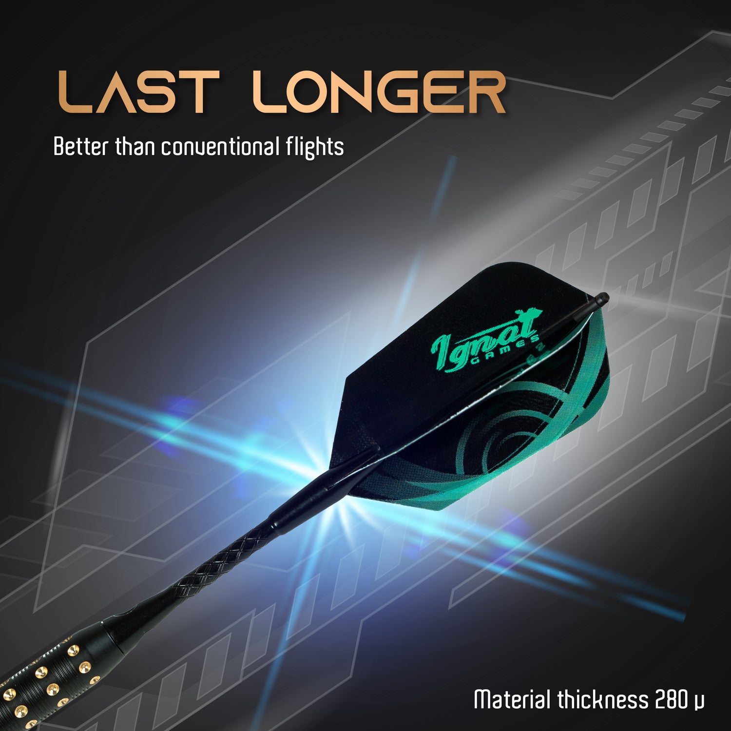 Set of 30 Slim Flights, 10 color variations