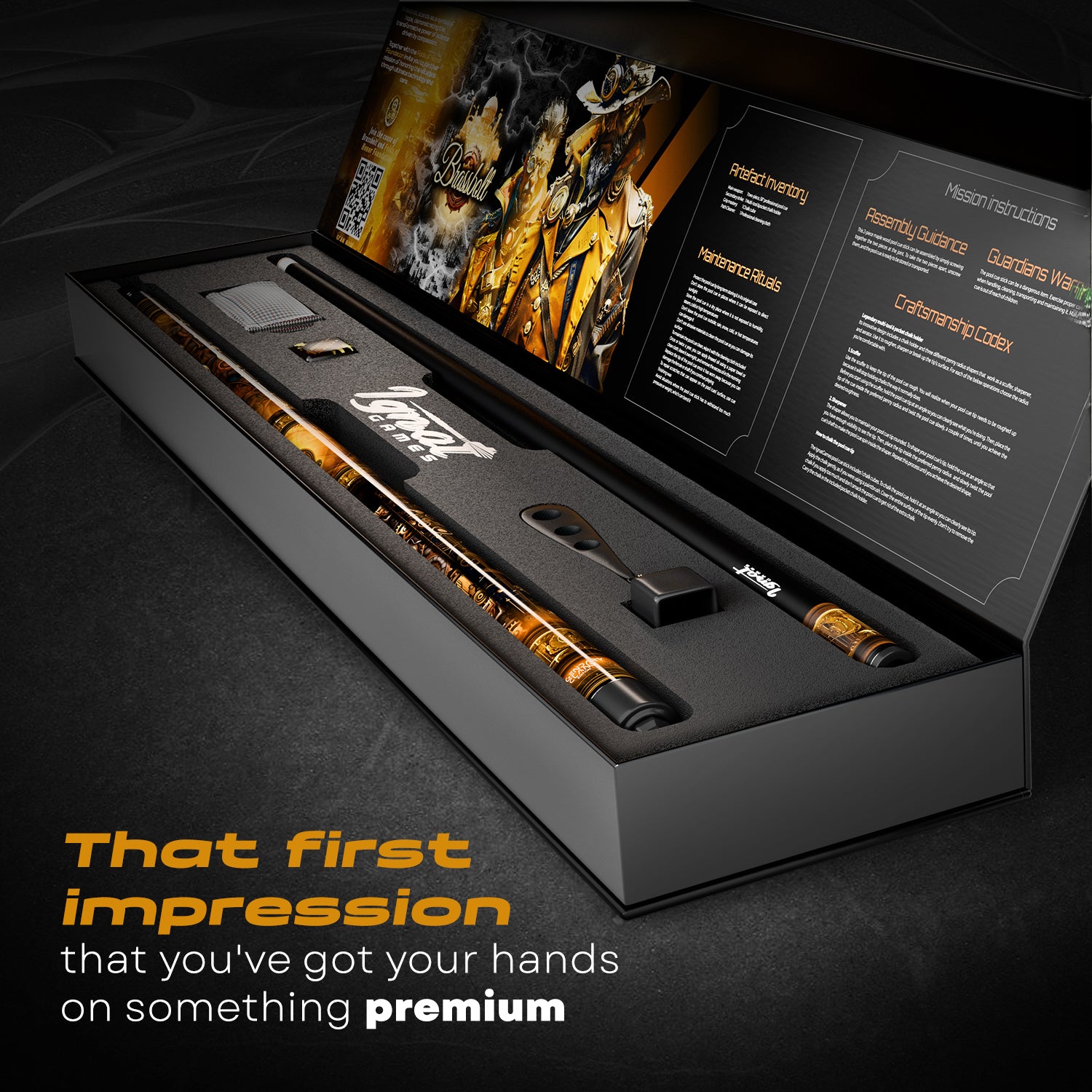 Pool Cue Stick - 2-piece, 19/20/21 oz, 58" Canadian Maple - Brassbolt