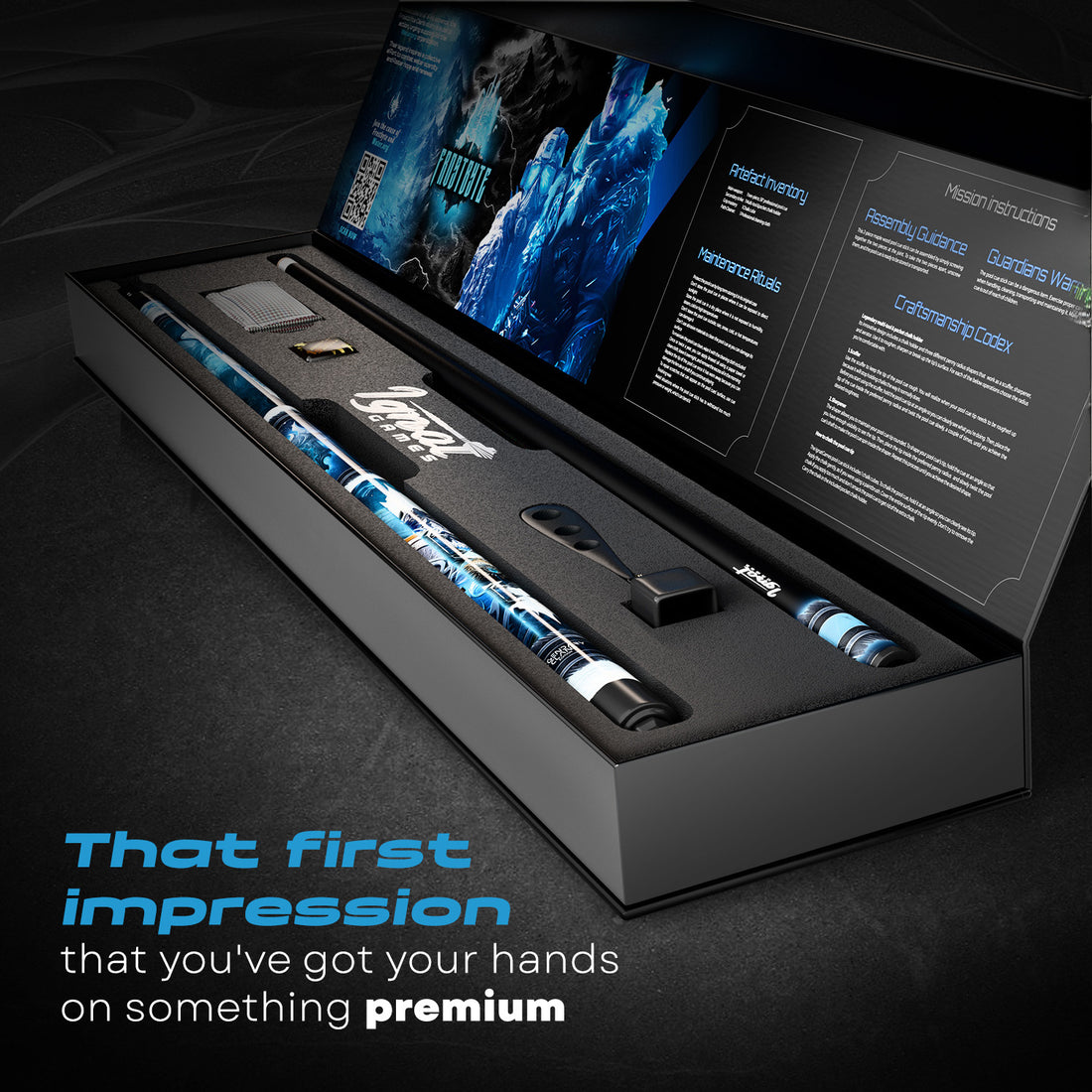 Pool Cue Stick - 2-piece, 19/20/21 oz, 58" Canadian Maple - Frostbyte