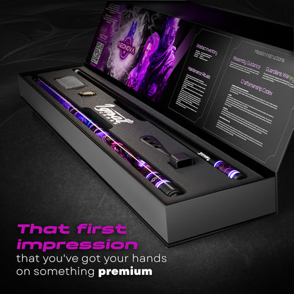 Pool Cue Stick - 2-piece, 19/20/21 oz, 58" Canadian Maple - Neonova