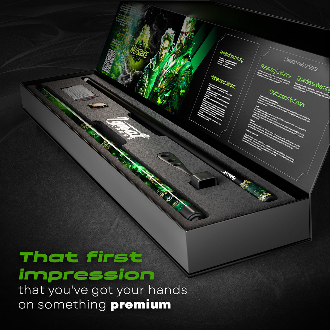 Pool Cue Stick - 2-piece, 19/20/21 oz, 58" Canadian Maple - Wildstrike