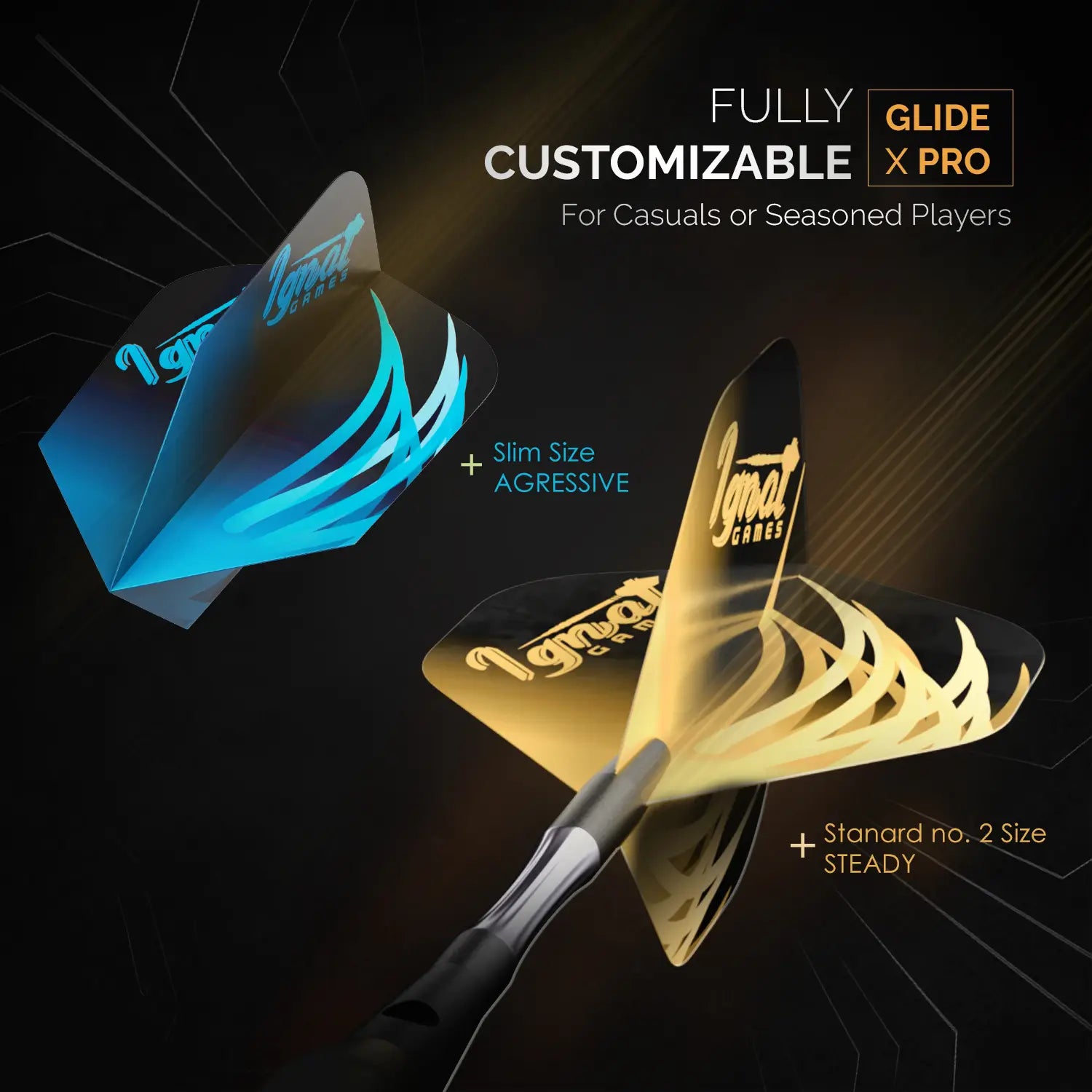 Steel Tip Darts 6 pack Set - Cursed Treasure 22 grams