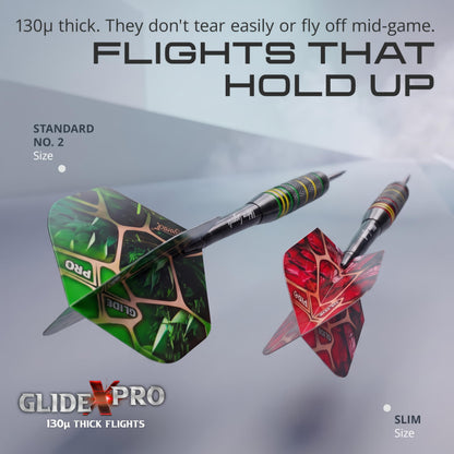 IgnatGames GlideXPro standard No. 2 and slim flights from the Urban Legends Boston Lanterns set