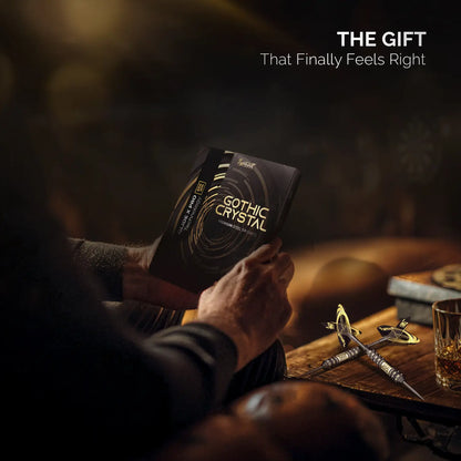 Steel Tip Darts 6 pack Set - Gothic Crystal 18 grams