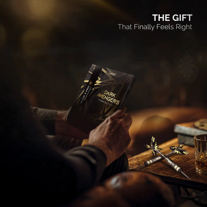 Steel Tip Darts 6 pack Set - Dark Avenger 26 grams