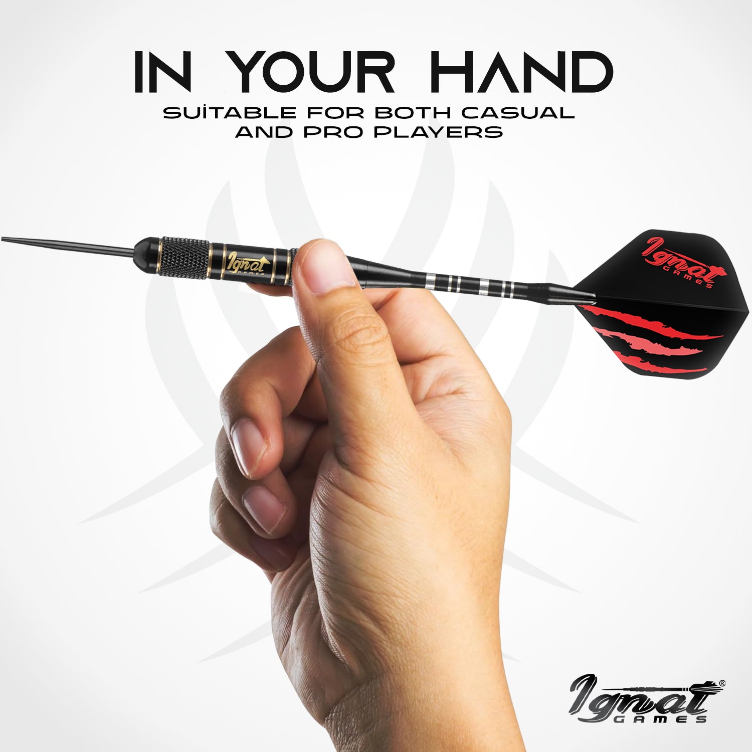 Steel Tip Darts 3 pack Set - Midnight Shadow 20 grams