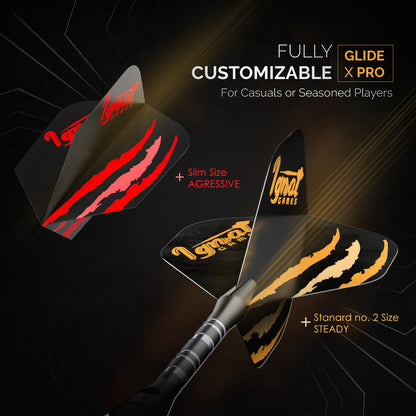 Steel Tip Darts 12 pack Set - Mega Blast 18/20/22/24 grams