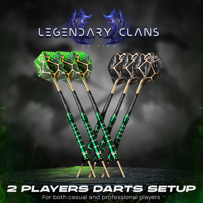 Steel Tip Darts 6 pack set - Wildstrike 27 grams