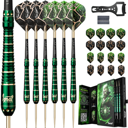 Steel Tip Darts 6 pack set - Wildstrike 27 grams