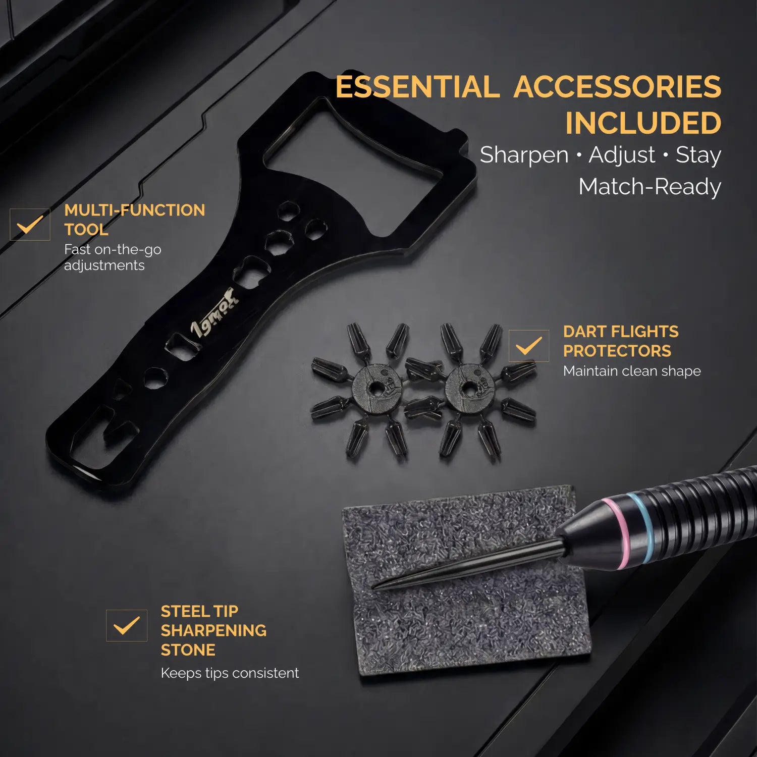 Steel Tip Darts 12 pack set - Manhattan Midnight