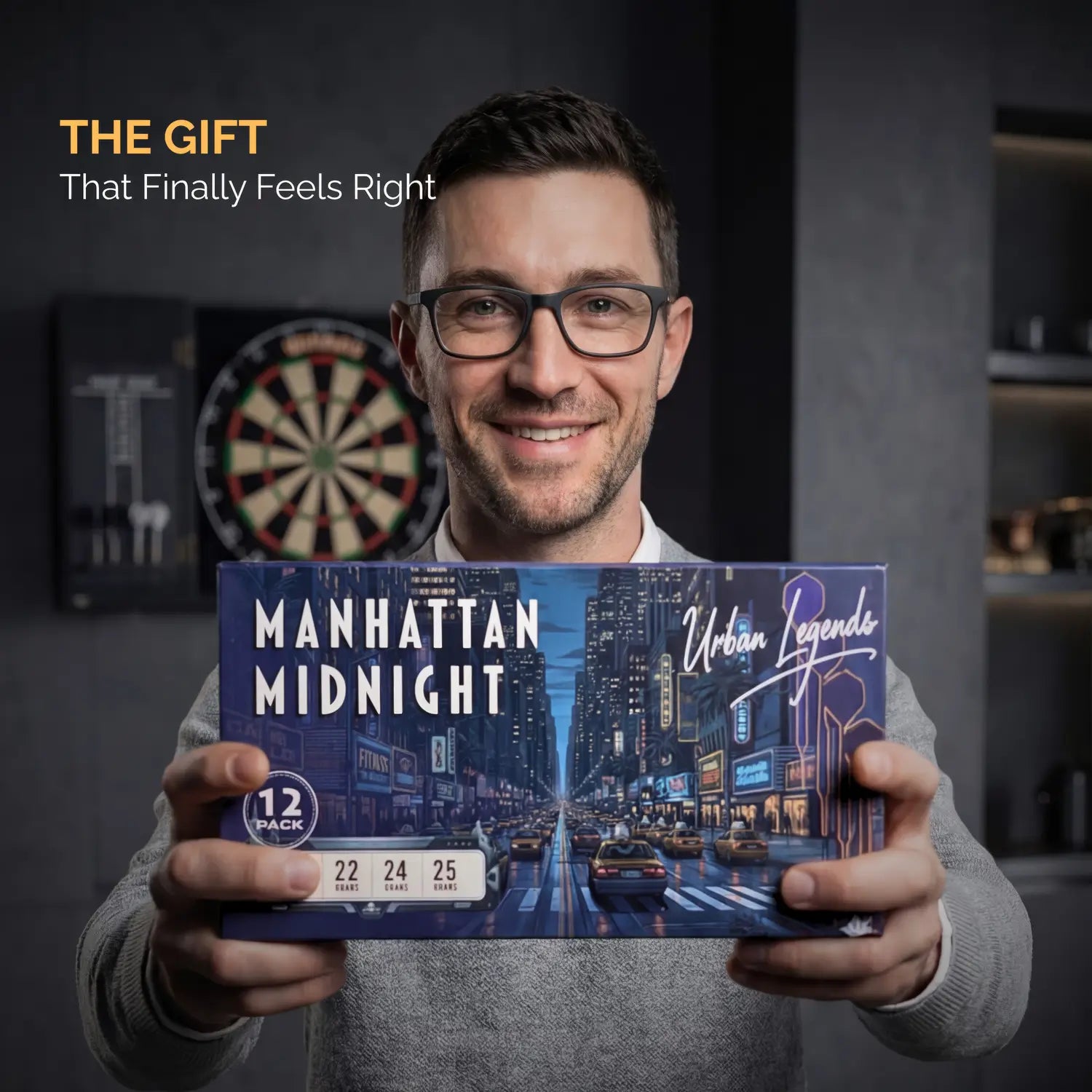 Steel Tip Darts 12 pack set - Manhattan Midnight