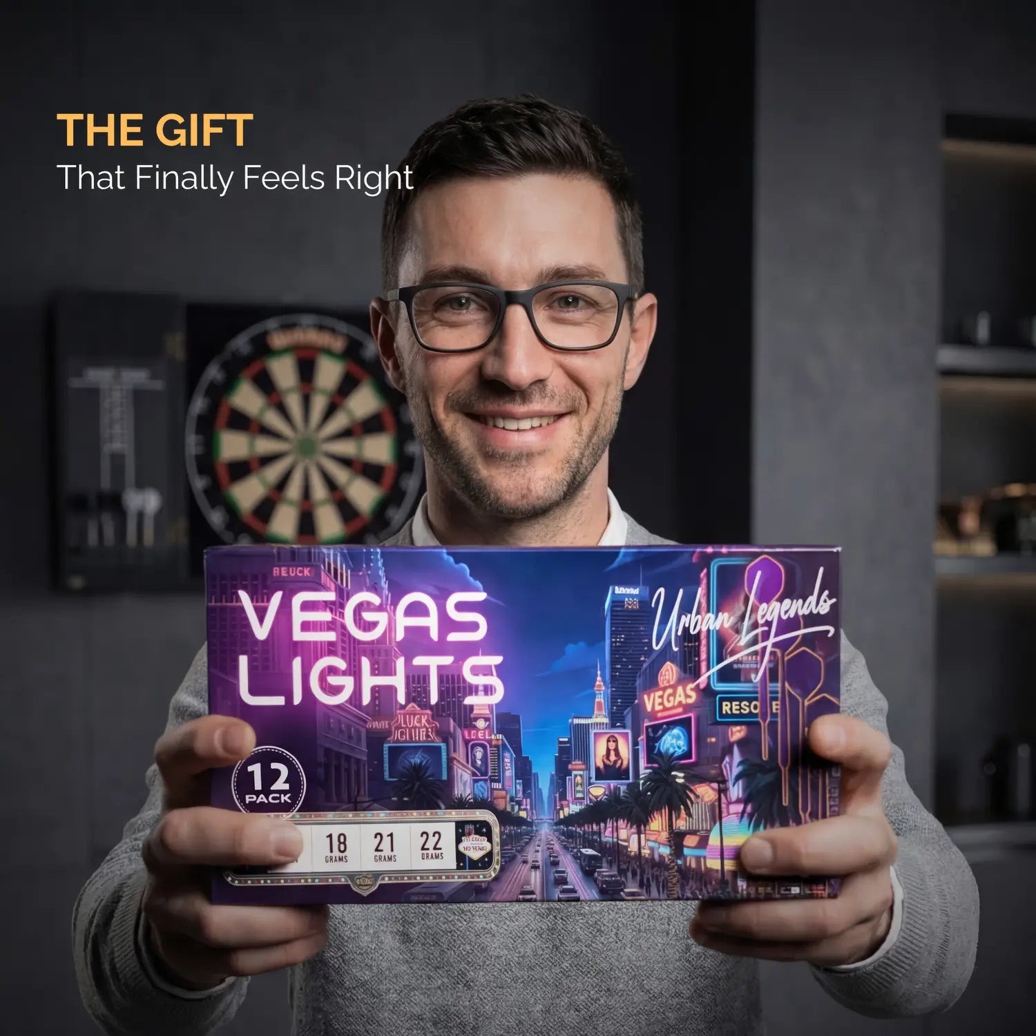 Steel Tip Darts 12 pack set - Vegas Lights