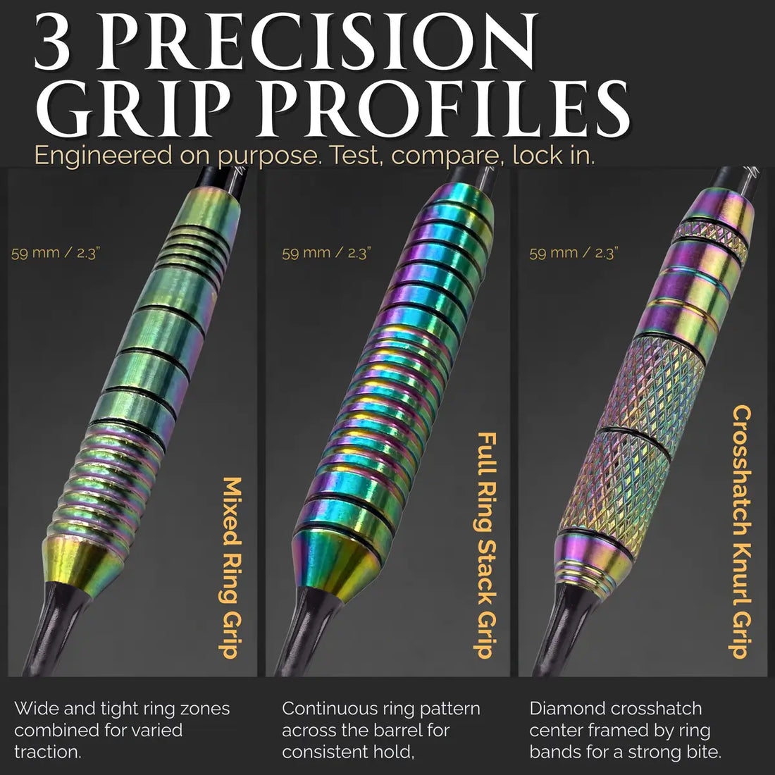 Soft Tip Darts 9 pack set - Vegas Lights