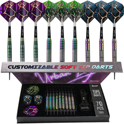Soft Tip Darts 9 pack set - Vegas Lights