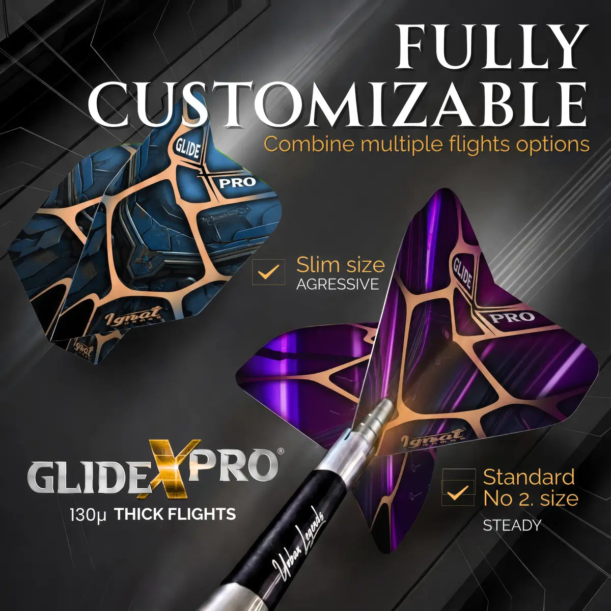 Soft Tip Darts 9 pack set - LA Starlight