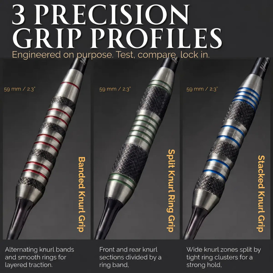 Soft Tip Darts 9 pack set - Chicago Steel