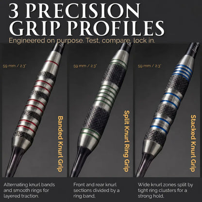 Soft Tip Darts 9 pack set - Chicago Steel
