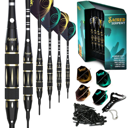 Soft Tip Darts 6 Pack Set - Sacred Serpent 18 grams