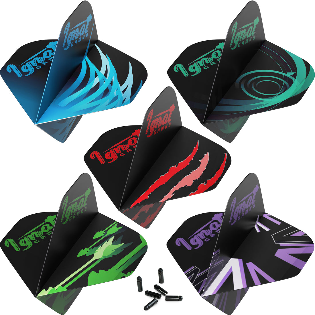 Set of 30 Standard no 2 Flights, 10 color variations