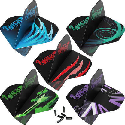 Set of 30 Standard no 2 Flights, 10 color variations